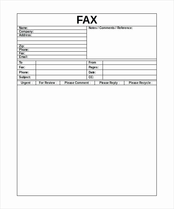 Fax Template Microsoft Word Inspirational Microsoft Fice 2003 Fax Cover Sheet Templates Template