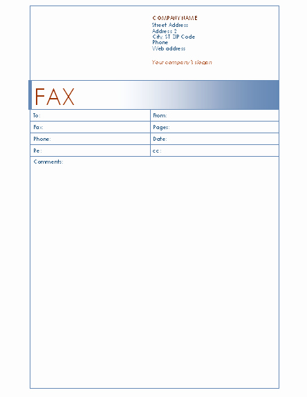 Fax Template Microsoft Word Lovely Basic Fax Cover Sheet Search Results