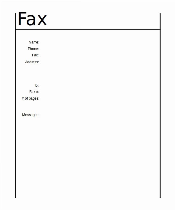 Fax Template Microsoft Word New Fax Cover Sheet Template 14 Free Word Pdf Documents