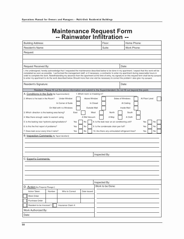 Field Service Report Template Elegant Operations Manual for Owners and Managers Multi Unit