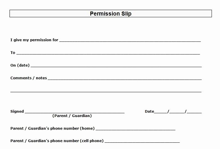 Field Trip form Template Best Of 35 Permission Slip Templates &amp; Field Trip forms Free