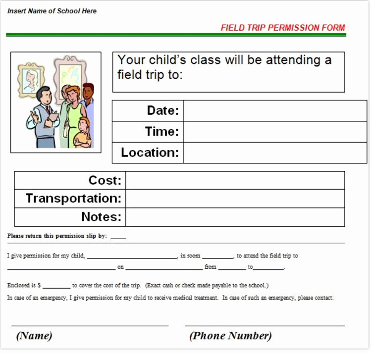 Field Trip form Template Fresh Time to Talk Tech Need to Create A Permission Slip or
