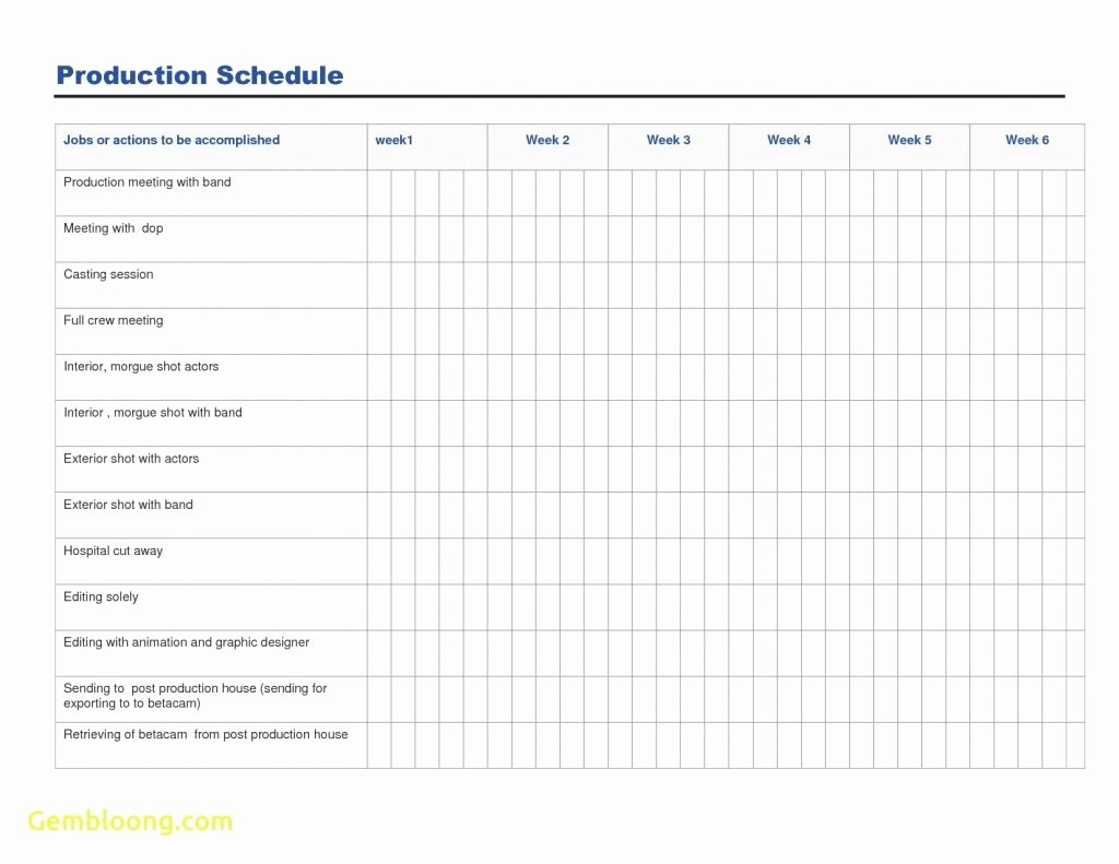 Film Production Schedule Template Luxury Production Calendar Template