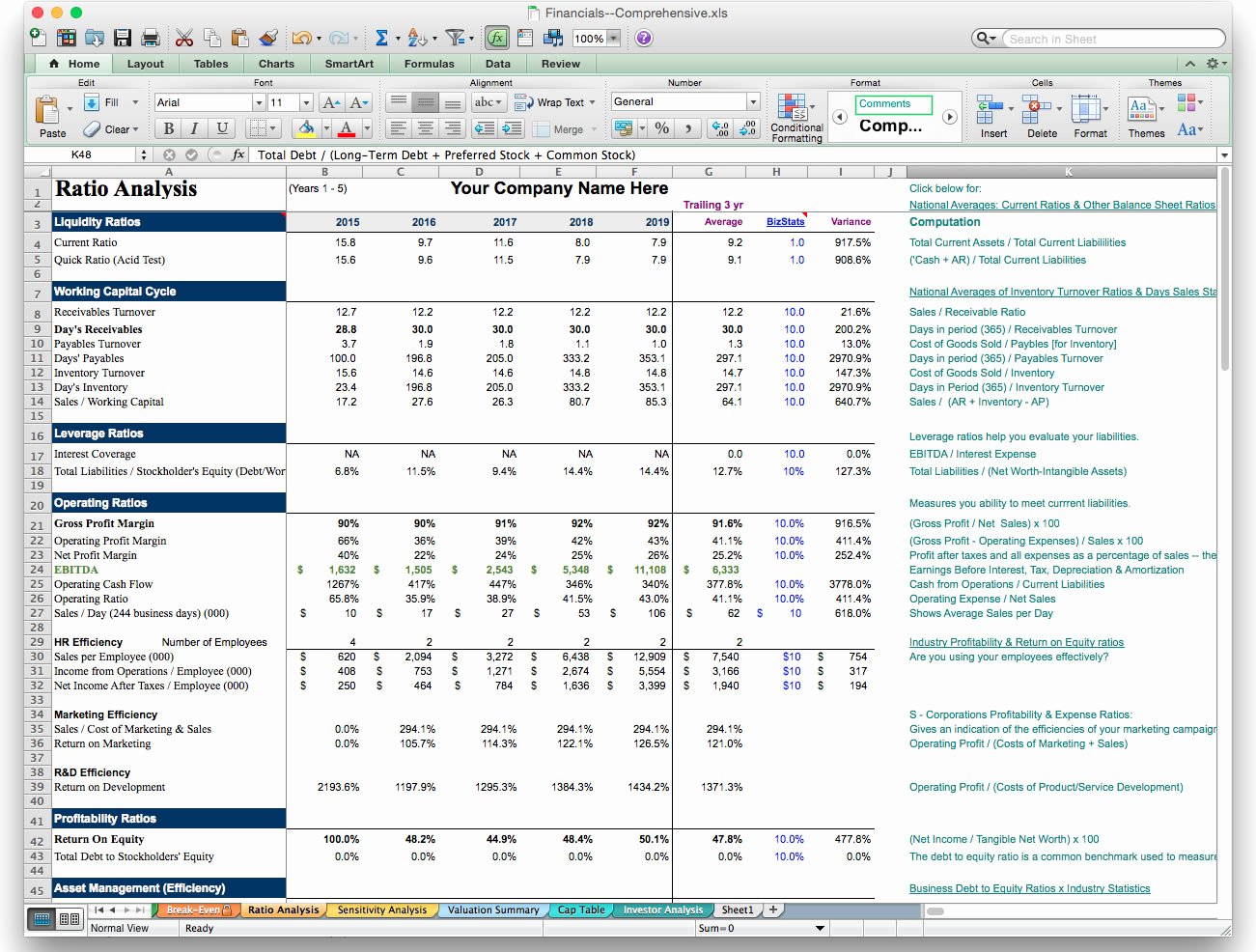 Financial Analysis Excel Template Elegant Business Plan Financial Model Template Bizplanbuilder