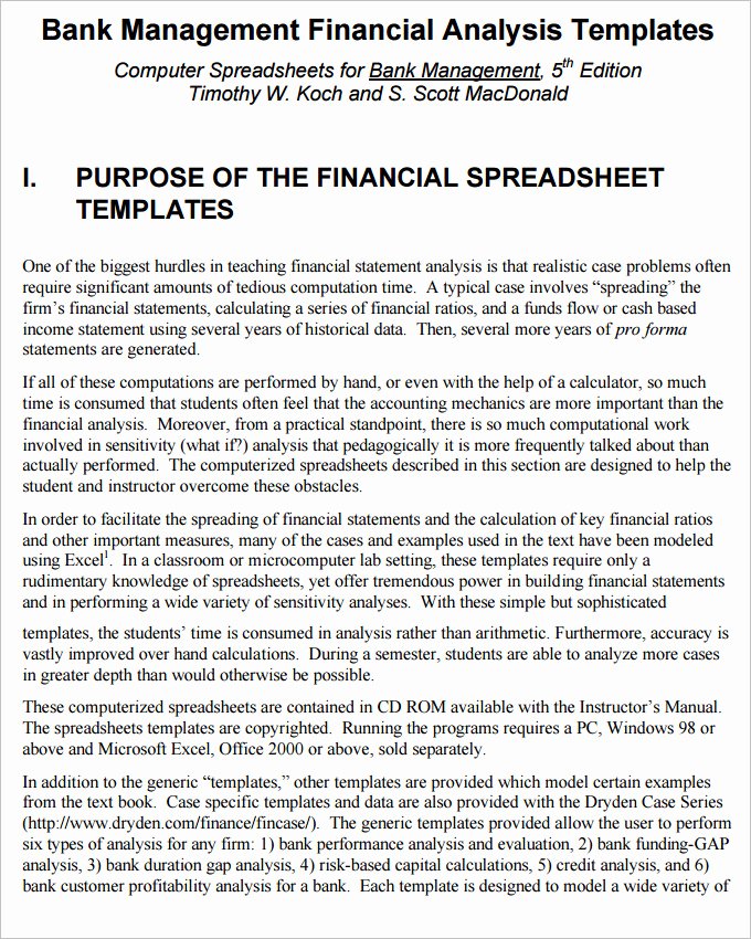 Financial Analysis Report Template Fresh 11 Financial Analysis Templates Ai Psd Googledocs