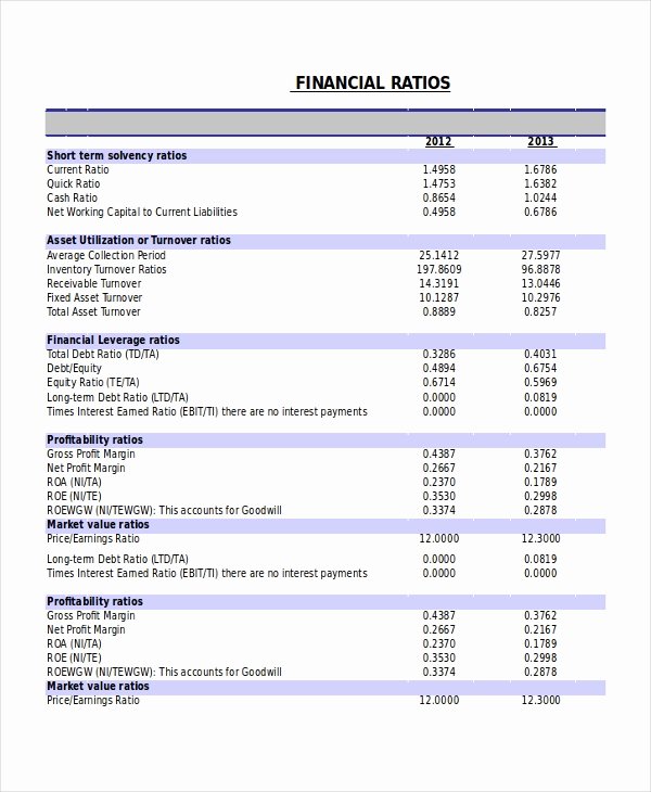 Financial Analysis Report Template Lovely 17 Financial Statement Analysis Example