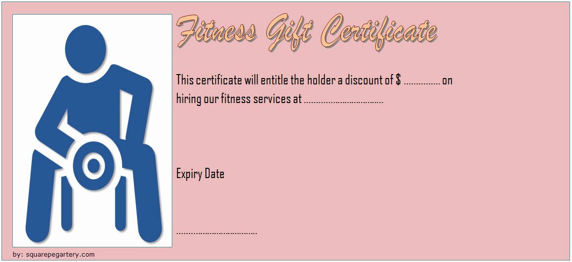 Fitness Gift Certificate Template Beautiful Fitness Gift Certificate Template 10 Best Ideas
