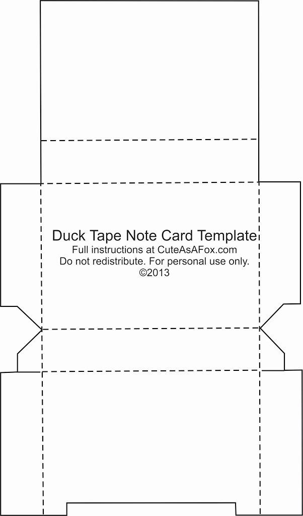 Flash Card Template Pdf Fresh Duck Tape Flash Card Holder