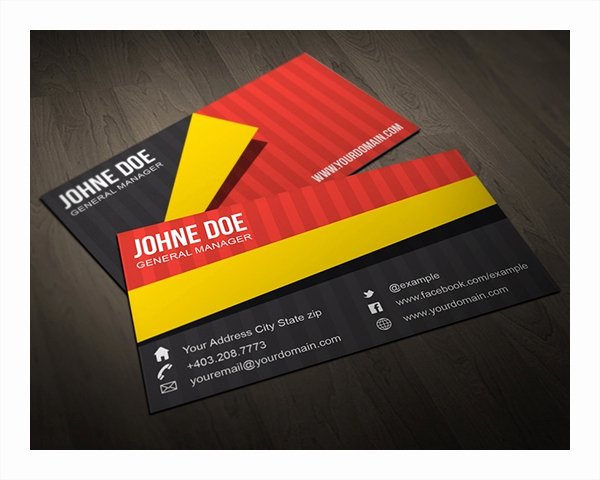 Folded Business Card Template Awesome 22 Folded Business Cards Psd Ai Vector Eps