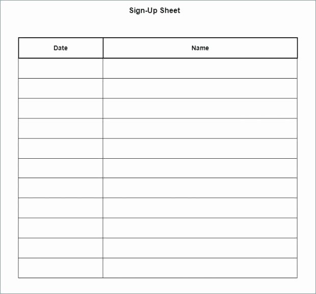 Food Sign Up Sheet Template Awesome Youth Sports Sign Up Sheet Food Template Line Sheets for