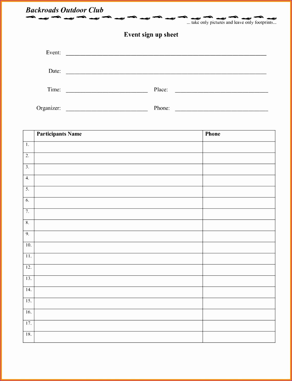 Food Sign Up Sheet Template Best Of 8 Potluck Sign Up Sheet Template Excel Exceltemplates