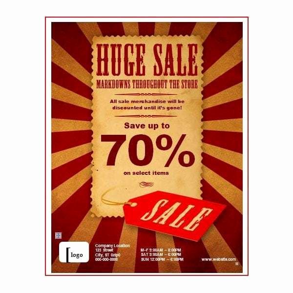 For Sale Flyer Template Awesome 7 Free Sale Flyer Templates Excel Pdf formats