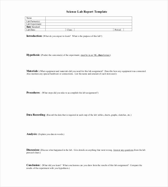 Formal Lab Report Template Best Of 28 Lab Report Templates Pdf Google Docs Word Apple
