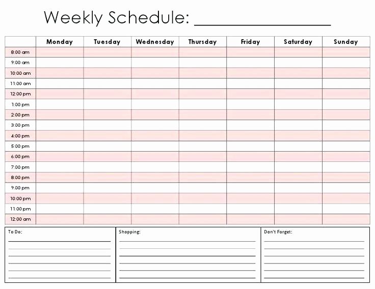 Free Appointment Schedule Template Luxury Printable Weekly Appointment Calendar Printable 360 Degree