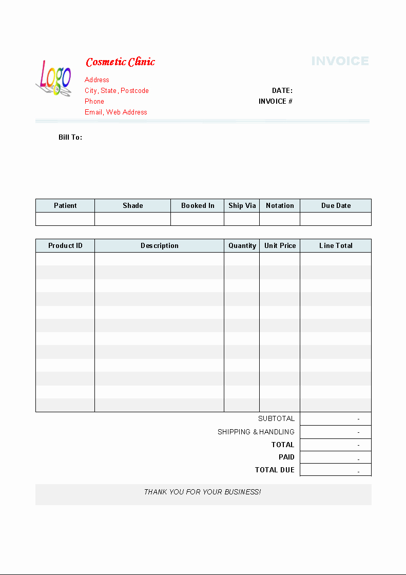Free Billing Invoice Template Awesome Free Printable Service Invoice Template Free Lawn Service