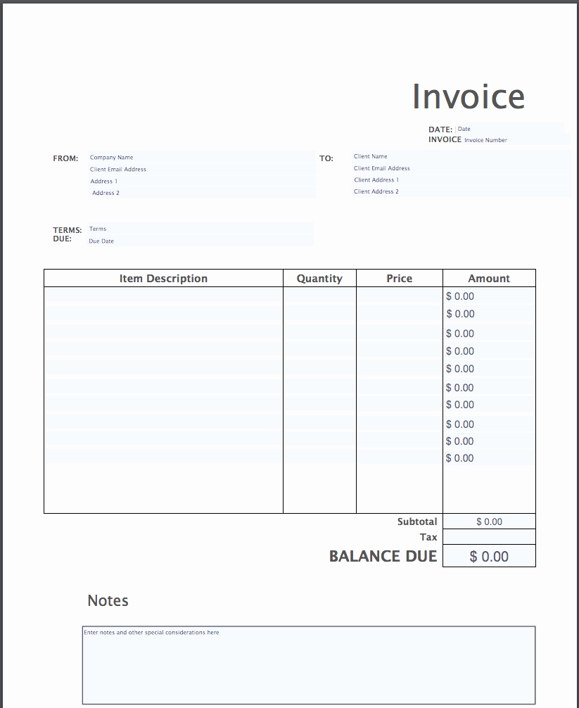 Free Billing Invoice Template Awesome Invoice Template Pdf Loveworldusa