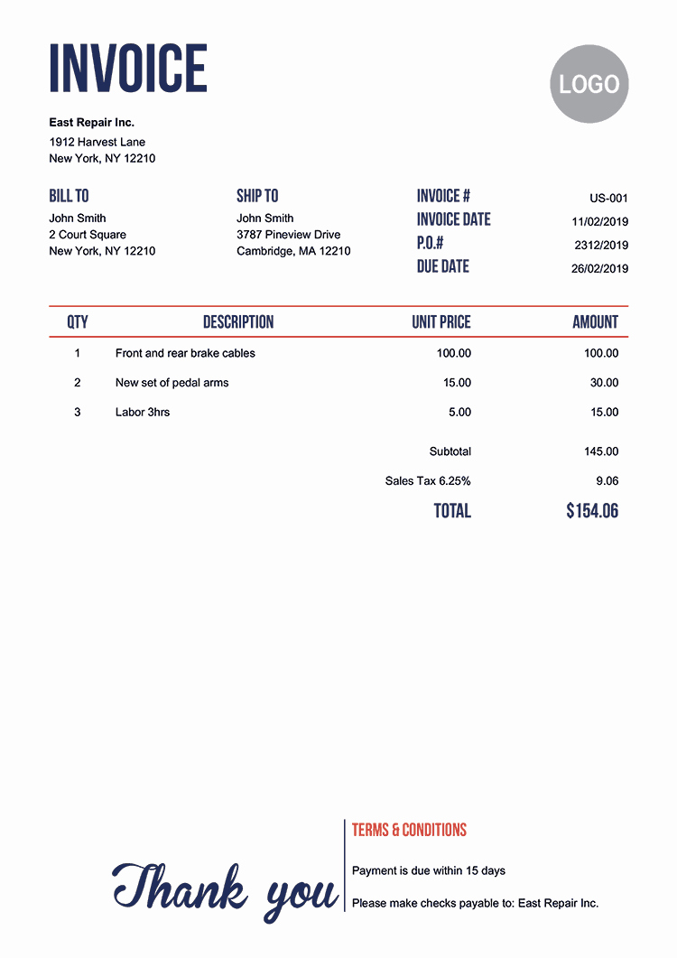 Free Billing Invoice Template Fresh 100 Free Invoice Templates Print &amp; Email as Pdf