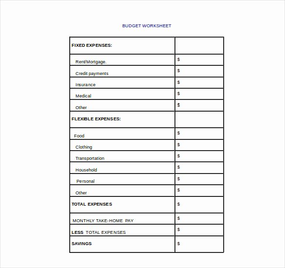 Free Business Budget Template New 10 College Bud Templates – Free Sample Example