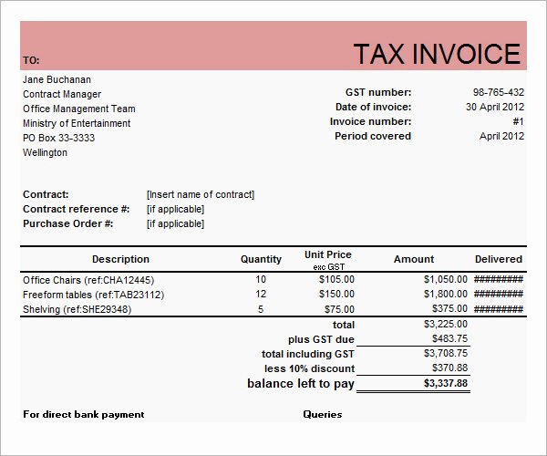 Free Business Invoice Template Awesome Business forms Invoice Templates Free