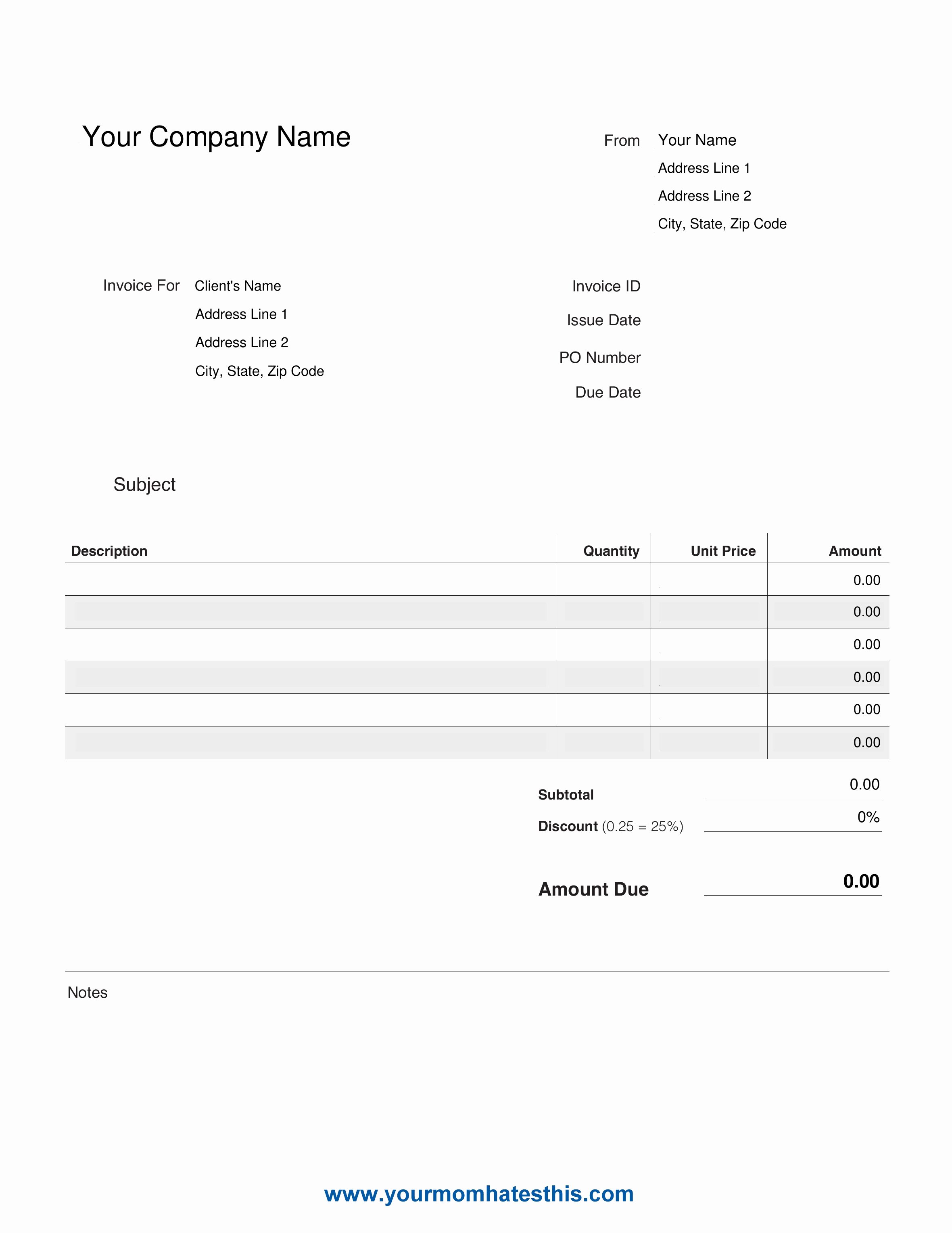 Free Business Invoice Template Awesome E Must Know On Business Invoice Templates
