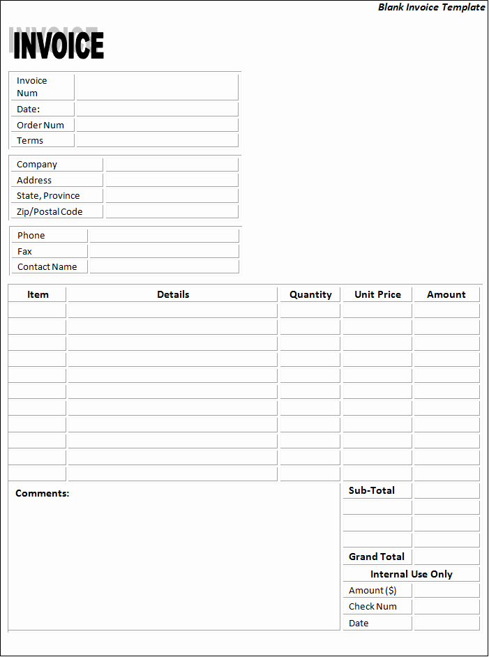 Free Business Invoice Template Best Of Invoice Templates Printable Free