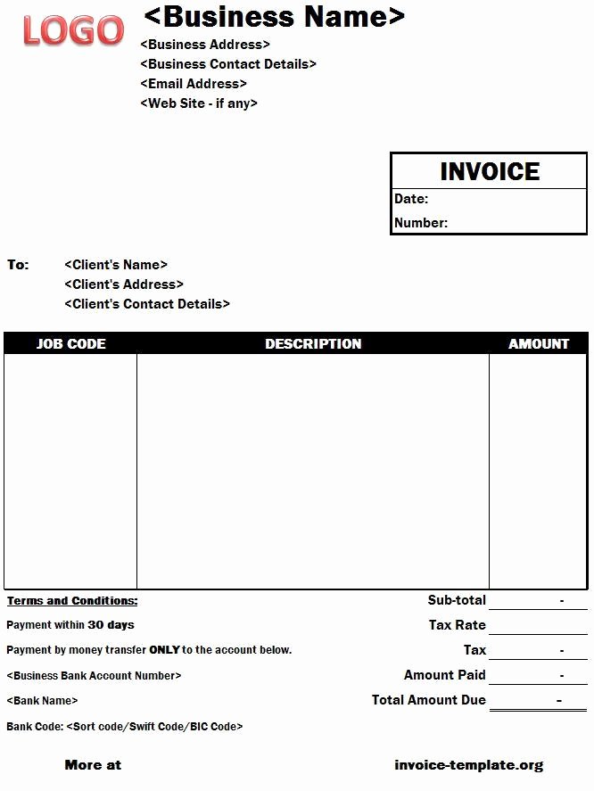 Free Business Invoice Template Luxury Non Profit Business Plan Invoice Template Invoice Templates