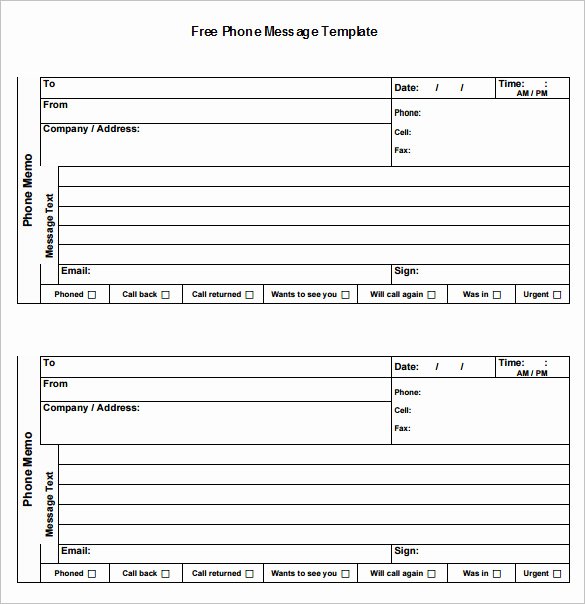Free Call Log Template Lovely 21 Phone Message Templates Pdf Doc