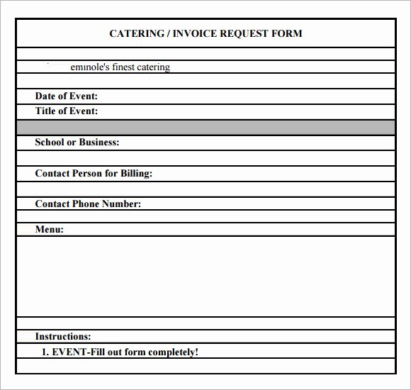 Free Catering Invoice Template New Catering Invoice Template 10 Free Download Documents In Pdf