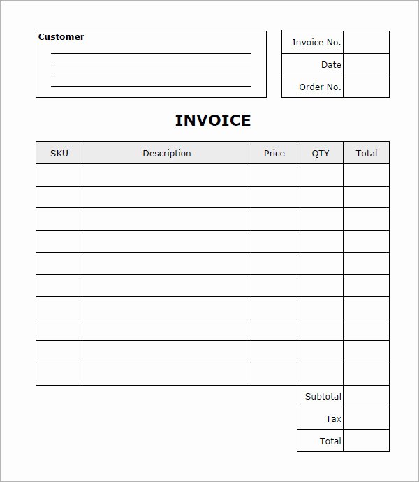 Free Commercial Invoice Template Elegant 12 Business Invoice Templates