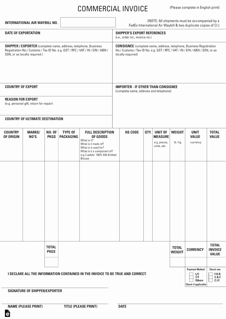 Free Commercial Invoice Template Unique Mercial Invoice Template the Reason why Everyone Love