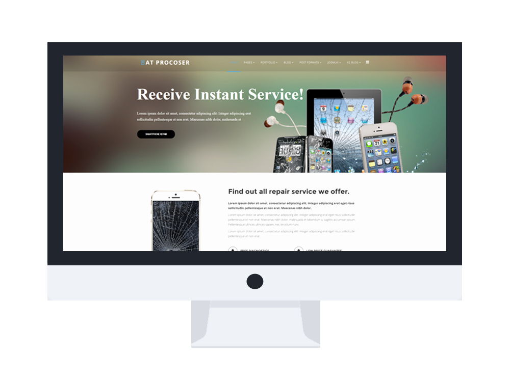 Free Computer Repair Website Template Awesome at Procoser – Free Mobile Maintains Puter Repair