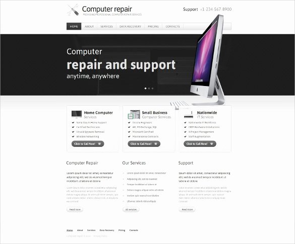 Free Computer Repair Website Template Beautiful 28 Puter Repair Website themes &amp; Templates