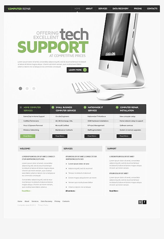 Free Computer Repair Website Template Inspirational 9 Adorable Website themes for Puter Repair