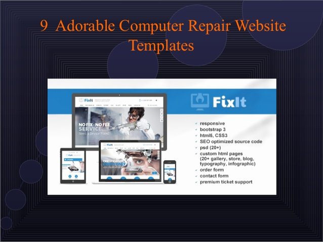 Free Computer Repair Website Template Lovely 9 attractive Puter Repair Website Templates