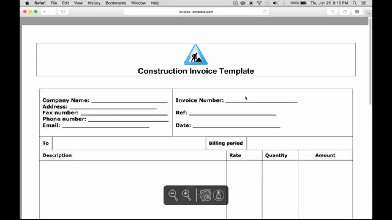 Free Construction Invoice Template Unique Write A Free Construction Invoice Excel Word