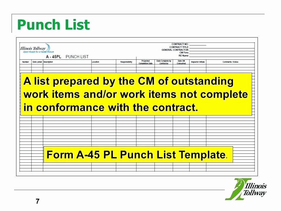 Free Construction Punch List Template Fresh Punch List Template Free Construction Bid Excel and with