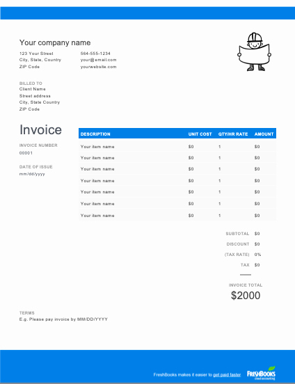 Free Contractor Invoice Template Beautiful Free Contractor Invoice Template Download now