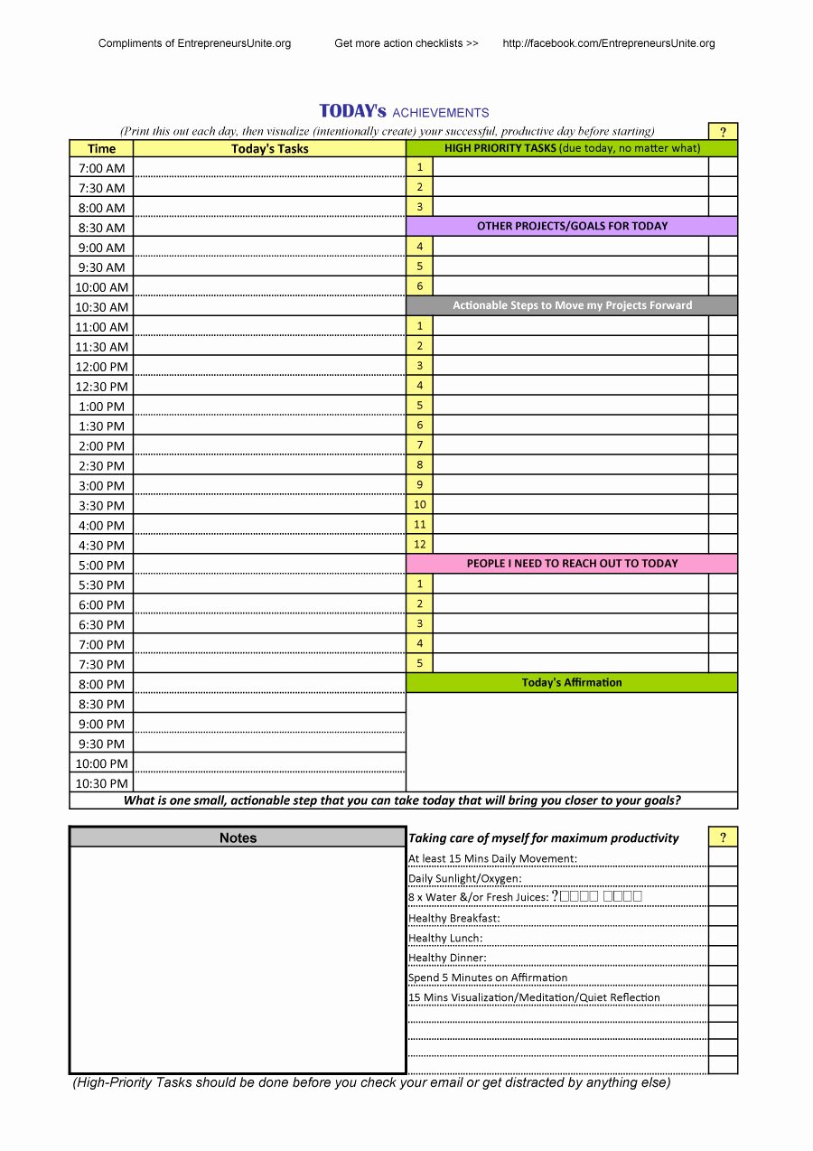 Free Daily Schedule Template Awesome 40 Printable Daily Planner Templates Free Template Lab