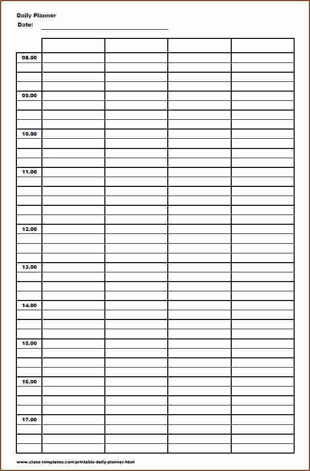 Free Daily Schedule Template Best Of 3 Free Daily Schedule Template