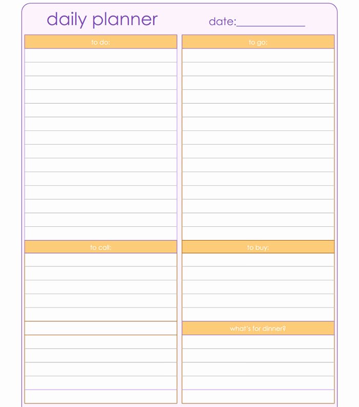 Free Daily Schedule Template Luxury 40 Best Daily Calendar Templates &amp; Designs for 2015
