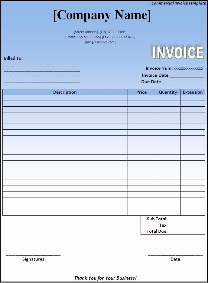 Free Downloadable Invoice Template Awesome Free Invoice Template S