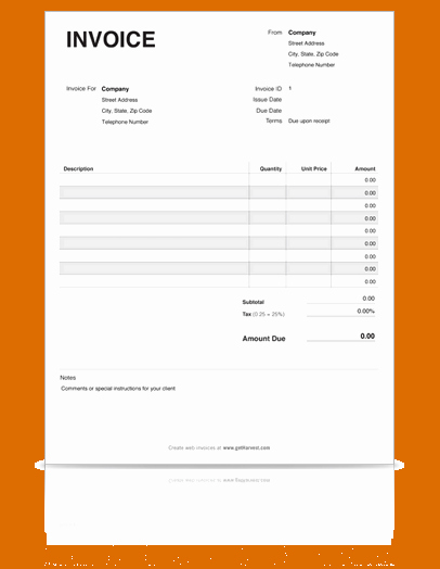Free Downloadable Invoice Template Elegant Printable Blank Invoice Template Pdf Invoice Template Pdf