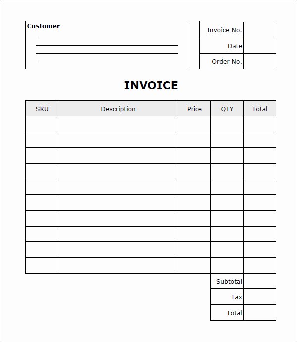 Free Downloadable Invoice Template Unique Business Invoice Template Free