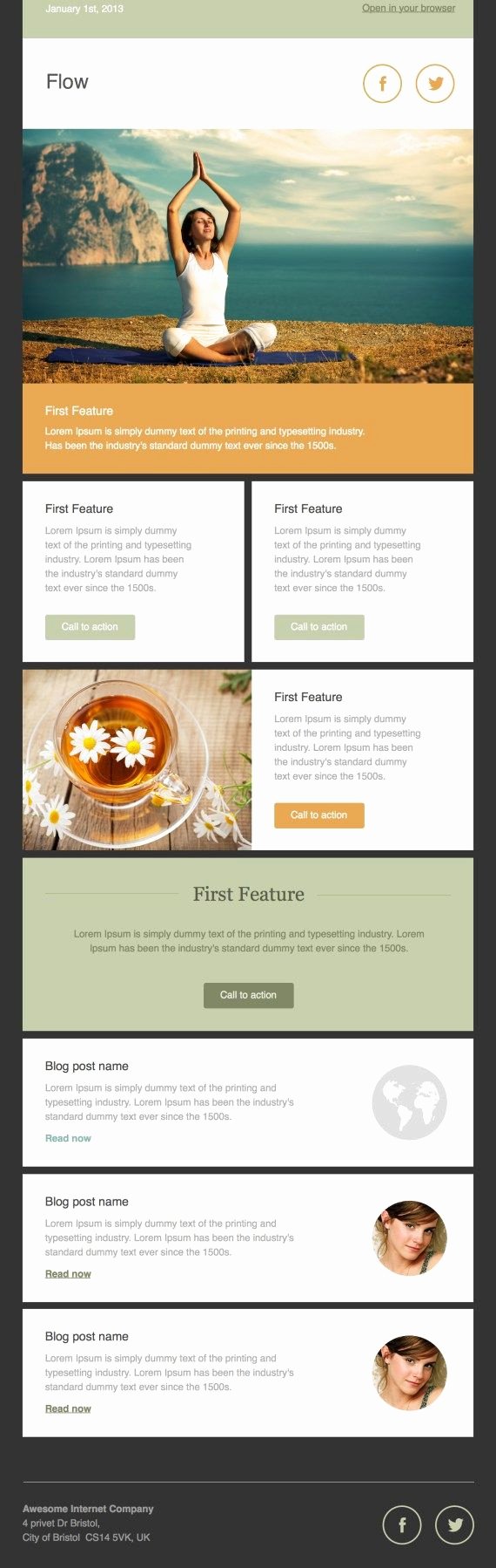 Free Downloadable Newsletter Template Fresh 40 Best Email Newsletter Templates HTML Psd Free