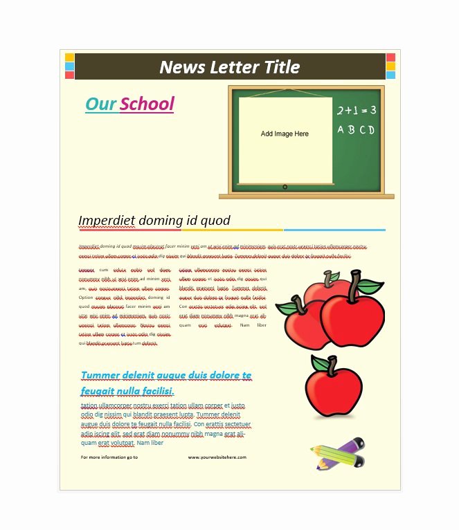 Free Downloadable Newsletter Template New 50 Free Newsletter Templates for Work School and