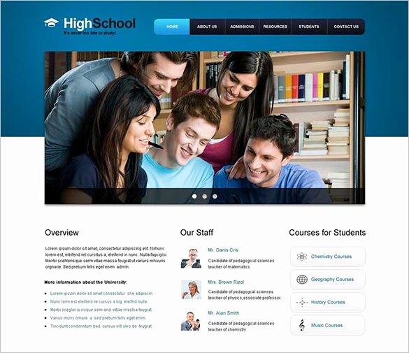Free Educational Web Template Inspirational 21 Education HTML5 themes &amp; Templates