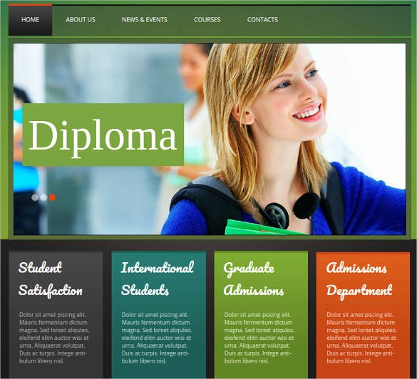 Free Educational Web Template Inspirational 41 College Website themes &amp; Templates