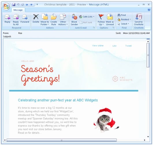 Free Email Template for Outlook New Animated Email Templates for Christmas