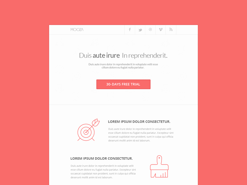 Free Email Template Psd Awesome 35 Free Responsive Email Templates for Newsletters Mashtrelo