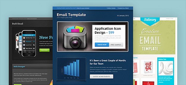 Free Email Template Psd Fresh Email Template In 3 Different Designs Psd File
